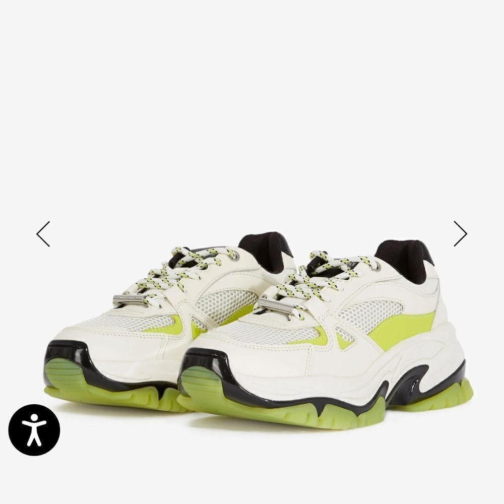 THE KOOPLES WHITE SNEAKERS WITH PLATFORM SOLE NIB